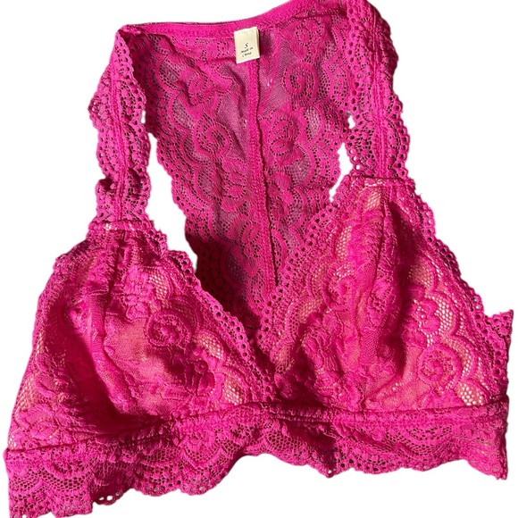 Description
Francesca's Lace Racerback Bralette Hot Pink Size Small - Picture 7 of 7